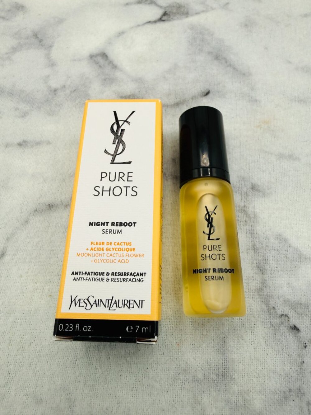 Yves Saint Laurent Skincare Set-Pure Shots Light Up,Reboot Serum,7ml-3pc-BOX-NEW - Picture 8 of 16